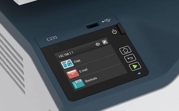 Xerox® C235 Multifunction Printer screen view